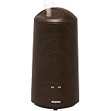 アイリスオーヤマ 加湿器 超音波式 加湿量 280ml タンク容量 3L 7.5畳 11時間連続加湿 タッチセンサー LEDライト 小型 卓上 デスク用 抗菌ビーズ UHM-280BM-T 木目ブラウン
