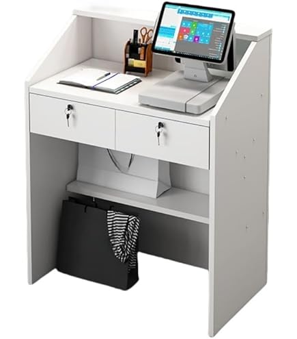 Amazon.co.jp: ZVJZFCGH(小さな店)受付カウンター レジ 受付台