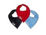 Boy Bandana Bibs 3 Pack in Navy / Sky Blue / Red by Silly Billyz [並行輸入品]