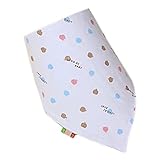 C-Princessベビーよだれかけ バンダナ スタイ お食事エプロン ビブ 唾液タオル 赤ちゃん 新生児 幼児 男の子 女の子 ボタン付き (1)