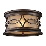 Artistic Lighting 41999/2 Burlington Gate 2-Light Outdoor Flush Mount In Hazelnut Bronze [並行輸入品]