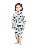 蘭ノ屋 MELLISSE MY CAR 7分袖 子供服 キッズ ベビー パジャマ 部屋着 ルームウェア 室内着 肌着 (120)