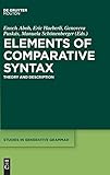 Elements of Comparative Syntax: Theory and Description (Studies in Generative Grammar)