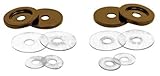 CRL Oil Rub Bronze Replacement Washers for Back-To Back Solid Pull Handles - Set [並行輸入品]