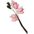 小西リボン ちりめんパーツ 八重桜 W3×H7×D1cm KR-F73 手芸・ハンドメイド用品