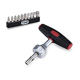 トネ(TONE) T形ラチェットドライバーセット RDT10S ビット差込 &6.35mm(1/4") 内容12点 ブラック
