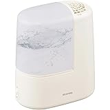 アイリスオーヤマ(IRIS OHYAMA) 加湿器 スチーム式(加熱式) 加湿量 260ml タンク容量 2.4L 7畳 9時間連続加湿 アロマ対応 小型 卓上 デスク用 AHM-H26B-C アイボリー