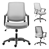 デスクチェア パソコンチェア ミーティングチェア ハイバック メッシュ 昇降機能付き ロッキング機能 グレー…