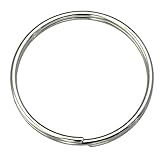 二重 リング 1.0x20 ニジュウ カン 20mm 線径1.0ｍｍ 内径20ｍｍ 鉄製 ニッケルメッキ シルバー 12個入り 線二重カン キーホルダー ストラップ 小物雑貨 ファスナー引き手 アクセサリー接続金具