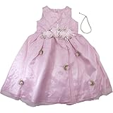 【オールシーズン】 formal wear(フォーマルウエア)女児パーティドレススカート巻き花パールアクセ付き 110cm /ピンク NO.BF-99403