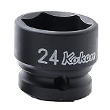 山下工業研究所(Ko-ken) インパクトショートソケット 14401MS-24 差込角:12.7×24×全長:28.5mm