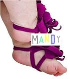 MANDY ベビー サンダルアクセサリ Footie Sandles パープル