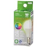 オーム電機 LED電球小形 E17 25形相当/25W相当 昼白色 Ra93高演色 密閉器具対応 断熱材施工器具対応 ミニクリプトン形 5年保証 LDA2N-G-E17 RA 06-5552 OHM