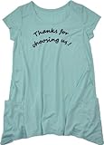 マミールナ 授乳口付き刺繍トップス M ブルー T/R天竺 #936021