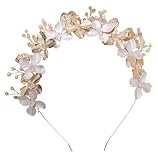 ゴールド フラワー 花 髪 飾り カチューシャ レディース ヘアアクセサリー 【J's select】