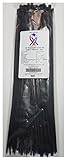 USA Strong Cable Ties. 15" RELEASABLE & RE-USABLE Nylon Zip Cable Ties. PLIABLE 50 LB Tensile, great