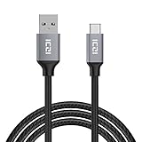 ICZI USB Type C ケーブル USB3.0 USB-A to USB-Cケーブル Type-C機器対応 高耐久ナイロン編み 56Kレジスタ実装 高速データ転送 新しいMacBook / Nexus 5X / ChromeBook Pixel / Nokia N1 Tablet / NuAns NEO他対応 (2m)