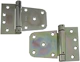 National Mfg.N342584Heavy-Duty Gate Hinge Set-3-1/2" ZN HVY GATE HINGE (並行輸入品)
