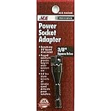 Ace Power Socket Adapter 3/8 Drive X 1/4 Shank [並行輸入品]