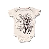 【ベビー】半袖ロンパース「TREE」(親子おそろいベビー服)12-18months (80)