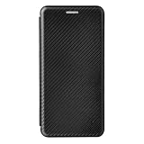Thursday ｍotorola moto g66j 5G / moto g66y 5G 用 手帳型 スマホケース カーボン 耐衝撃 ストラップ カード収納 ブラック