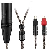 SYRNARN ケーブル 6.35mm ステレオ交換用ヘッドホンケーブル ゼンハイザー Sennheiser HD650、HD600、HD580、HD660S、HD58X、Massdrop HD6XX ヘッドホン対応 16コアアップグレード仕様／銀メッキ銅線＆カーボンアルミ合金ハウジング搭載 （2m / 6.6フィート）