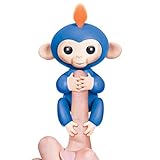 インタラクティブ赤ちゃん、モンキーYJM Little Baby fingerlingsペット電子Monkey子供キッズおもちゃブルー