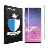 Galaxy S10 フィルム Alinsea Galaxy S10 ガラスフィルム 指紋対応可能 全面吸着 優れたタッチ感度 Galaxy S10 強化ガラスフィルム Samsung Galaxy S10に対応 6.1インチ
