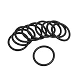 uxcell O リング 　 ガスケート　シリコーン　43mm　36mm 　3.5mm　ブラック　10個