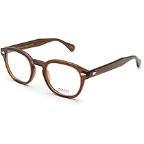 MOSCOT クリア/ブラウンラウンドサングラス ケース付き MOSCOT クリアブラウン ラウンドサングラス - メルカリ