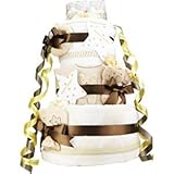 今治タオル imabari towel 出産祝い 日本製 オーガニック 豪華3段DX おむつケーキ シフィール ファーストベビーシューズ (パンパースパンツタイプＭサイズ)