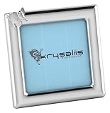 Krysaliis Sterling Silver Elephant Square Frame - Blue Stand [並行輸入品]