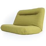 LOWYA （ロウヤ） 【あぐらシリーズ】 ローソファー リクライニング 42段階 ポケットコイル フロアソファ 2人掛け ソファ生地 グリーン おしゃれ 新生活