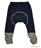 日本製 秋冬定番ルーズモンキーパンツ ブラッシュ 90cm ネイビー