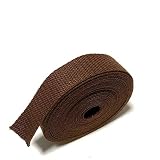 ECOKIJI(エコキジ)薄手 カバンテープ 厚み約1.4mm 綿ぽいポリエステル(幅25mm(長さ5m)モカ茶(KTS25M5)