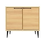 大川家具 doi ローキャビネット 扉タイプ 80cm幅 ナチュラル色 244973