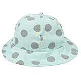 キッズ UV 洗えるコットンハット 46-50cm +edge ふうせんブルー
