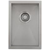 Phoenix 12" Undermount 16 Gauge Stainless Steel Square Kitchen Bar Sink Zero Radius [並行輸入品]