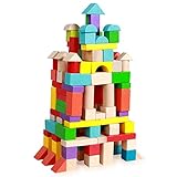 HUKOER　積み木 ブロック 知育 玩具 贈り物 150ピース　2歳から