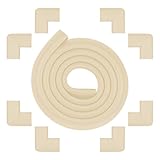 Bonbadodo コーナーガード コーナークッション　全長2M + 8個　コーナーガード角 セット NBR 両面テープ付き 衝撃吸収 ベビー　けが防止 家具の角に貼りやすい　優れたクッション性　赤ち