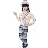 BOBORA　ボトムス　女の子レギンス　暖かいキッズ長ズボン　子供長ズボン　女の子　レギンスパンツ　可愛いエルクプリント　あったか　秋服　保温　冬　お出かけ＆普段着