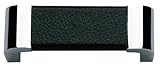 Atlas Homewares 3150-BL 3-1/4-Inch Paradigm Collection Small Cabinet Pull, Black Leather [並行輸入品]