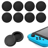 ZTFT 8個入り4組 switch スティックカバー ジョイコン カバー Nintendo Switchで利用可能(すべて黑)