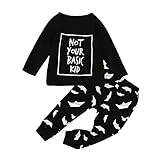 Tovadoo 子供服 ベビー服 男の子 トップス+ズボン セットアップ 長袖 秋冬 アルファベット柄 ワイルド ファッション ルームウェア 保育園 旅行