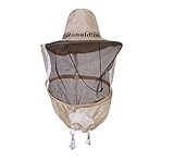 PIKANCHI 保護帽子　防虫日よけ付き　蚊バグビー虫除け ヘッドフェイスプロテクター 害虫駆除 蜂 駆除 ぶよ 蚊 対策 虫よけ 養蜂 草刈り ガーデニング