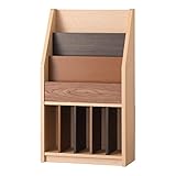 小島工芸 日本製 組立不要 健康仕様のFフォースター 可動仕切板 高さ106cm サイドラック NブリックサイドラックA [幅60cm 奥行29.3cm] 1270891