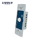 Livolo米国標準のベースタッチ画面壁ライトスイッチ1ギャング1 Way、vl-c501
