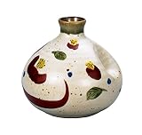 マルサン宮本 九谷焼 花器 3号一輪生 赤呉須 AP3-1002