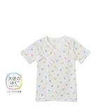 [ミキハウス] MIKIHOUSE 【ミキハウス(ベビー)】 ピュアベール天使のはぐ　どうぶつ柄のニットガーゼ短肌着 (50cm・60cm) 40-2166-957 白 60cm