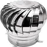 煙突レインキャップ 回転式排気キャップ ステンレス排気管 ベントキャップ 自然風換気ファン煙突キャップ 屋根 煙突レインキャップ パイプレインカバー 農場，工場の家， 住宅の暖炉に使用 ウィンドキャップ(800mm)